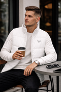 Men’s Lightweight Body Warmer | White